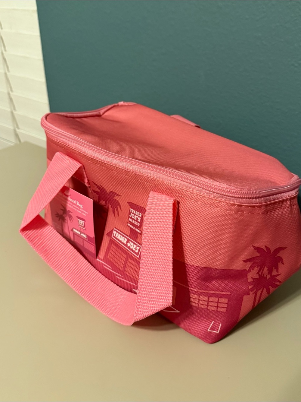 Trader Joe's Insulated Lunch Bag Pink Limited Edition - 2025 NEW